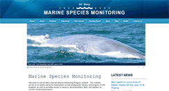Desktop Screenshot of navymarinespeciesmonitoring.us