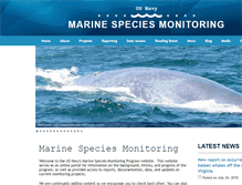 Tablet Screenshot of navymarinespeciesmonitoring.us